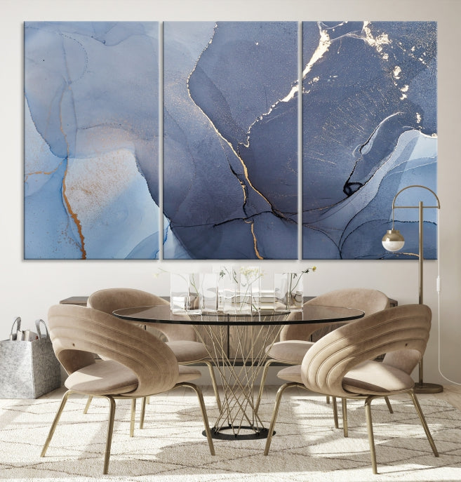 Large Abstract Wall Art Print Marble Canvas Wall Decor