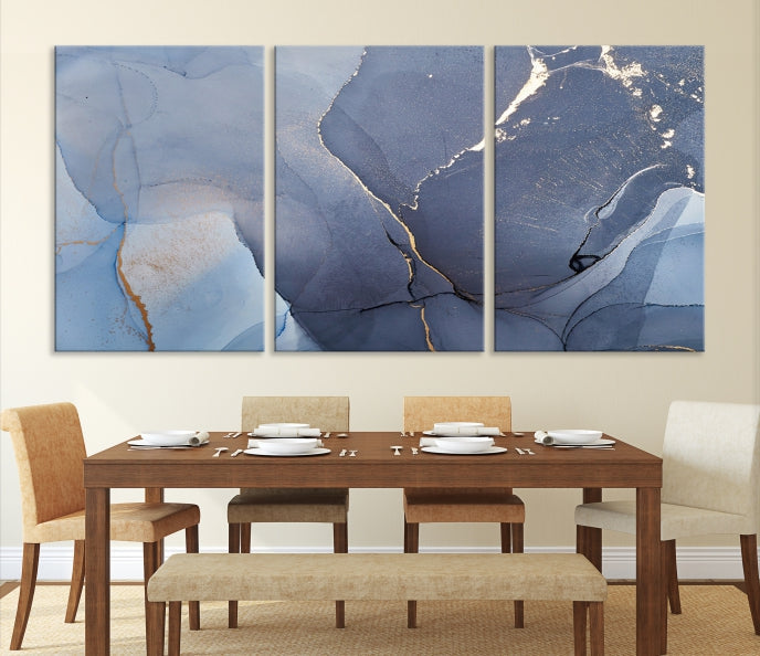 Large Abstract Wall Art Print Marble Canvas Wall Decor