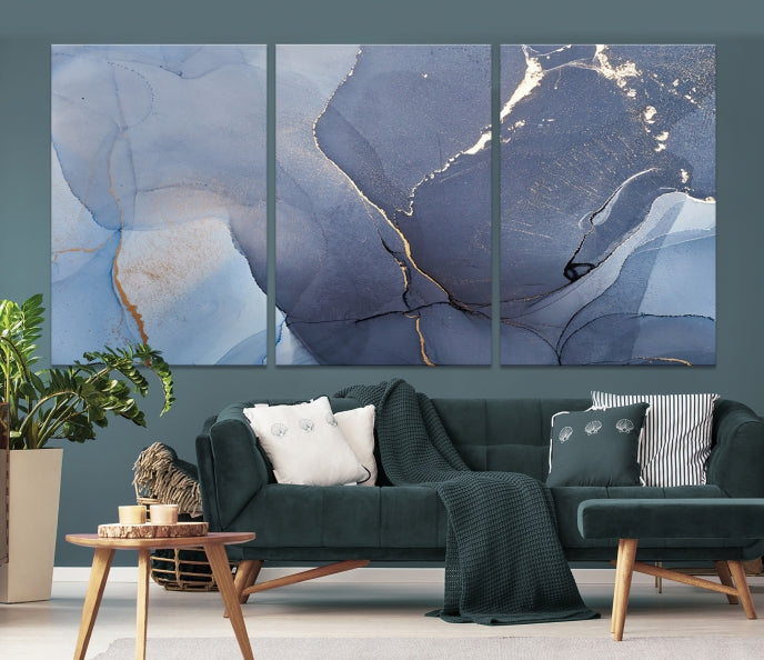 Large Abstract Wall Art Print Marble Canvas Wall Decor