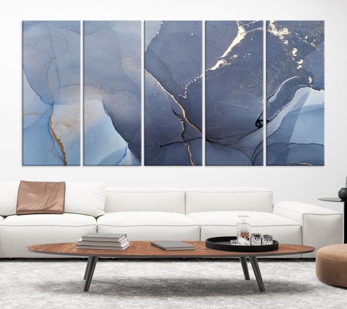 Large Abstract Wall Art Print Marble Canvas Wall Decor