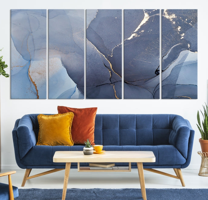 Large Abstract Wall Art Print Marble Canvas Wall Decor