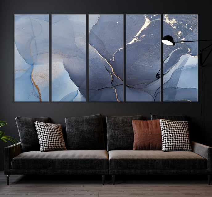 Large Abstract Wall Art Print Marble Canvas Wall Decor