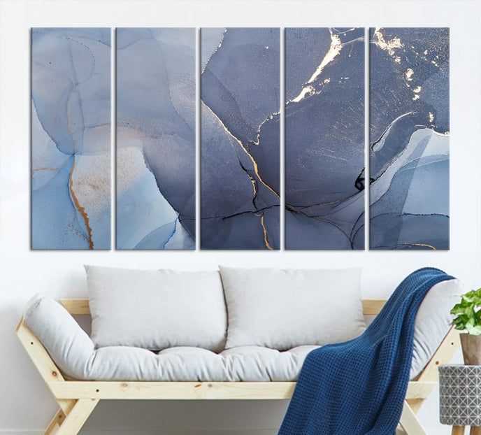 Large Abstract Wall Art Print Marble Canvas Wall Decor