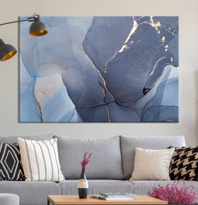 Large Abstract Wall Art Print Marble Canvas Wall Decor