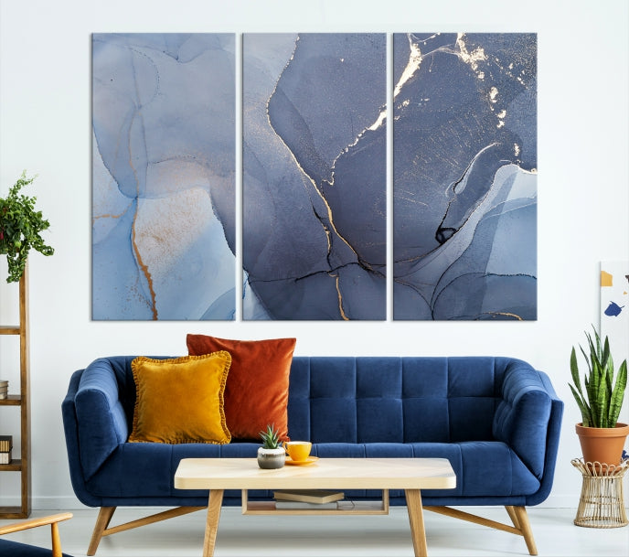 Large Abstract Wall Art Print Marble Canvas Wall Decor