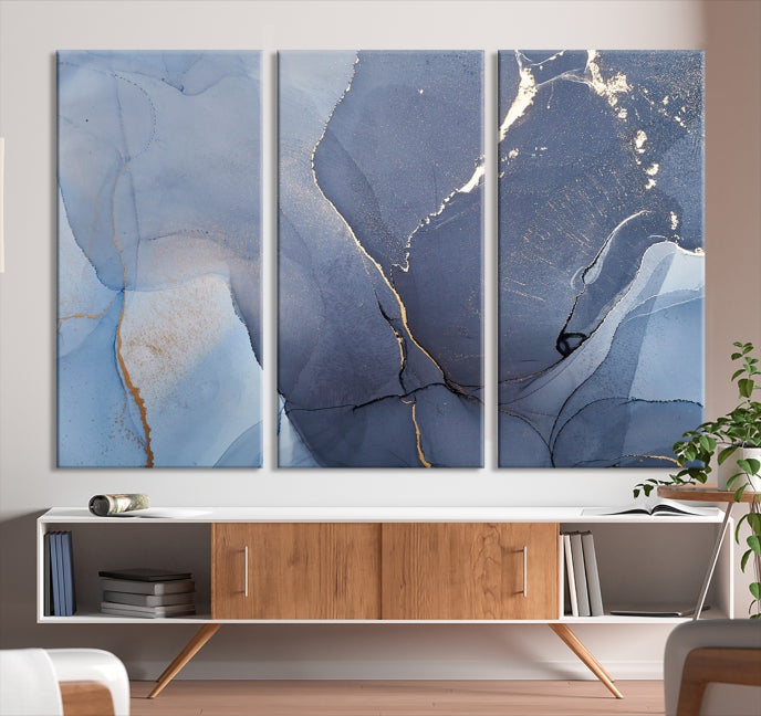 Large Abstract Wall Art Print Marble Canvas Wall Decor