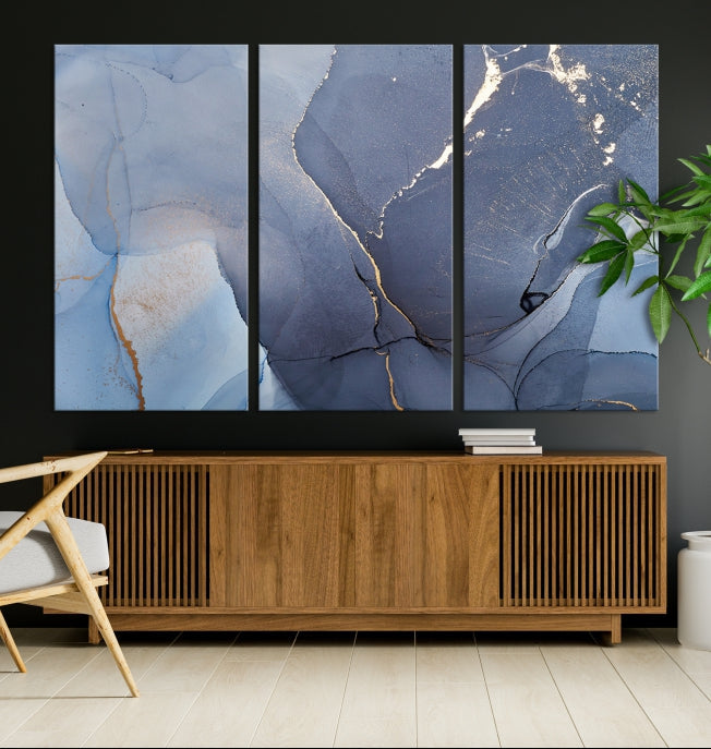 Large Abstract Wall Art Print Marble Canvas Wall Decor