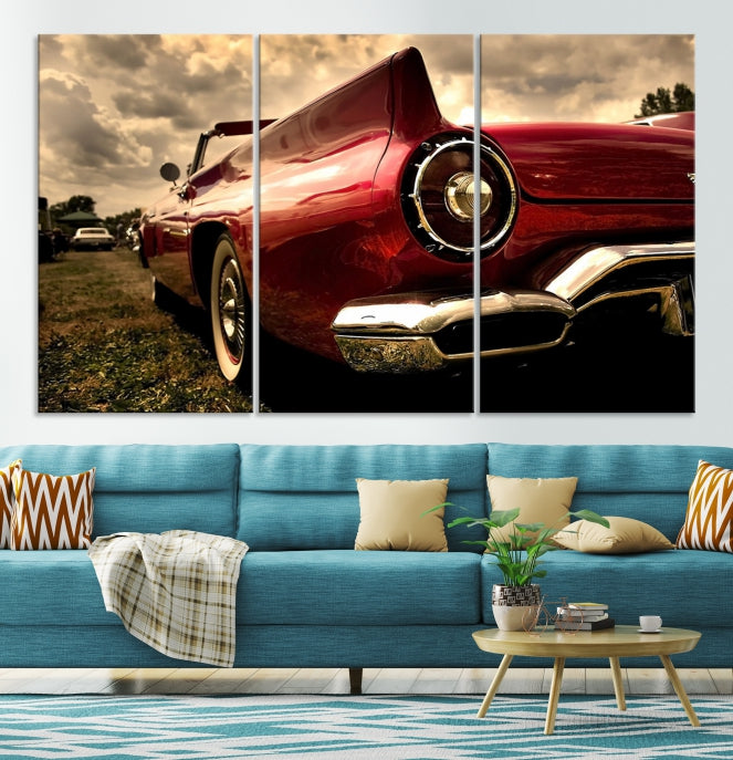 Large Chevrolet Car Print on Giclee Canvas Extra Large Wall Decor