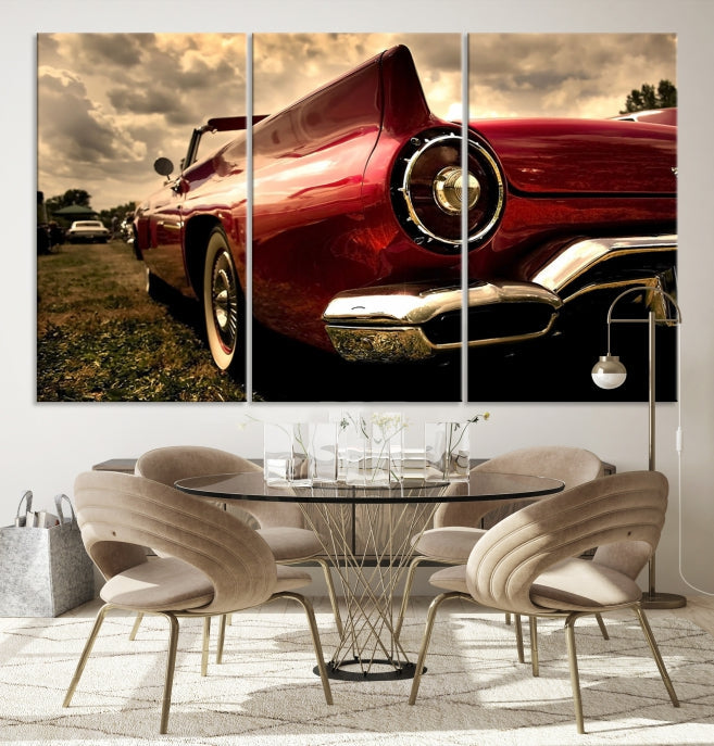 Large Chevrolet Car Print on Giclee Canvas Extra Large Wall Decor