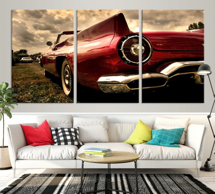 Large Chevrolet Car Print on Giclee Canvas Extra Large Wall Decor