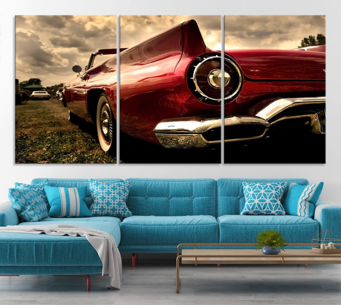 Large Chevrolet Car Print on Giclee Canvas Extra Large Wall Decor