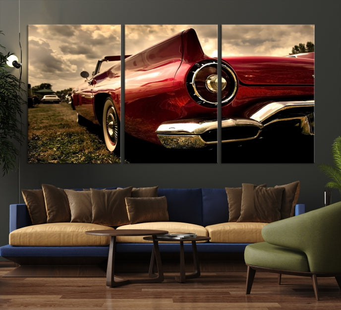 Large Chevrolet Car Print on Giclee Canvas Extra Large Wall Decor