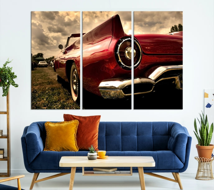 Large Chevrolet Car Print on Giclee Canvas Extra Large Wall Decor