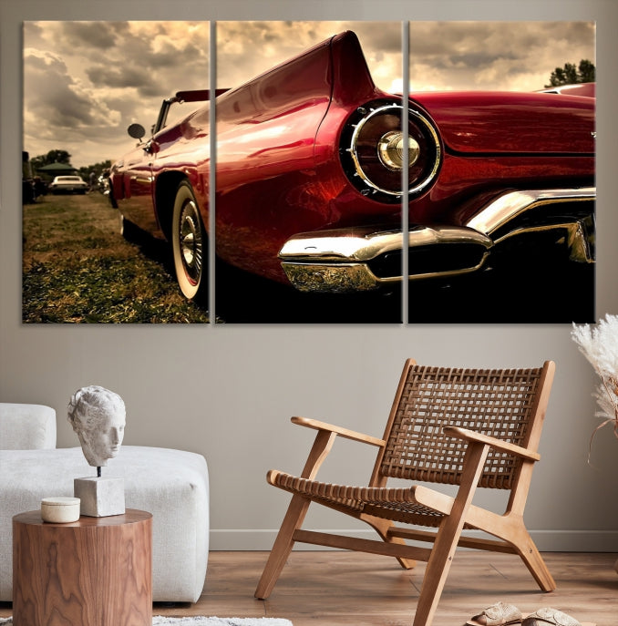 Large Chevrolet Car Print on Giclee Canvas Extra Large Wall Decor