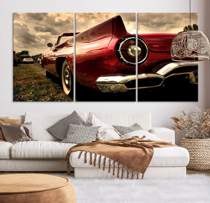 Large Chevrolet Car Print on Giclee Canvas Extra Large Wall Decor