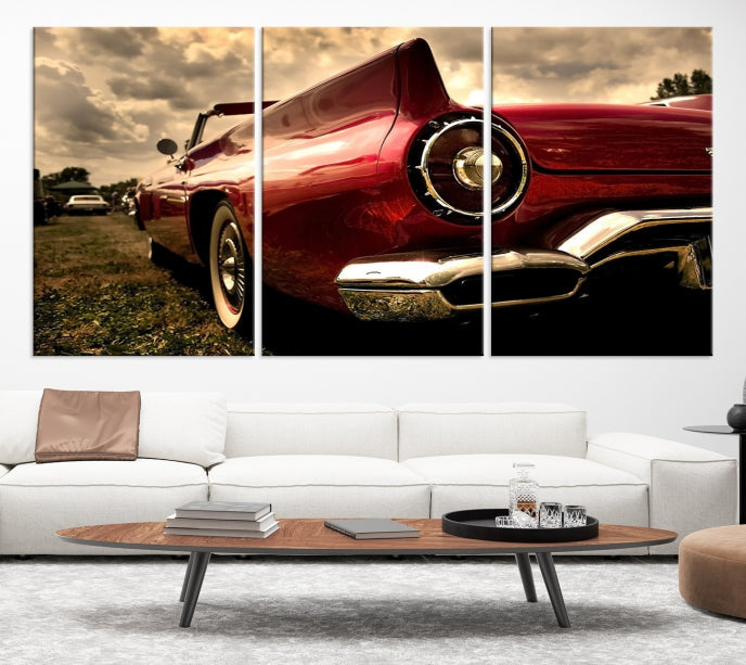 Large Chevrolet Car Print on Giclee Canvas Extra Large Wall Decor