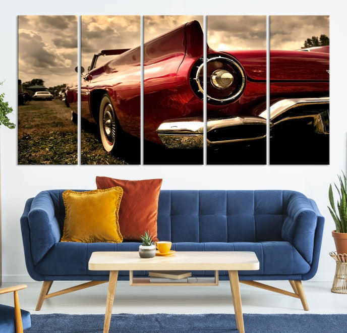 Large Chevrolet Car Print on Giclee Canvas Extra Large Wall Decor