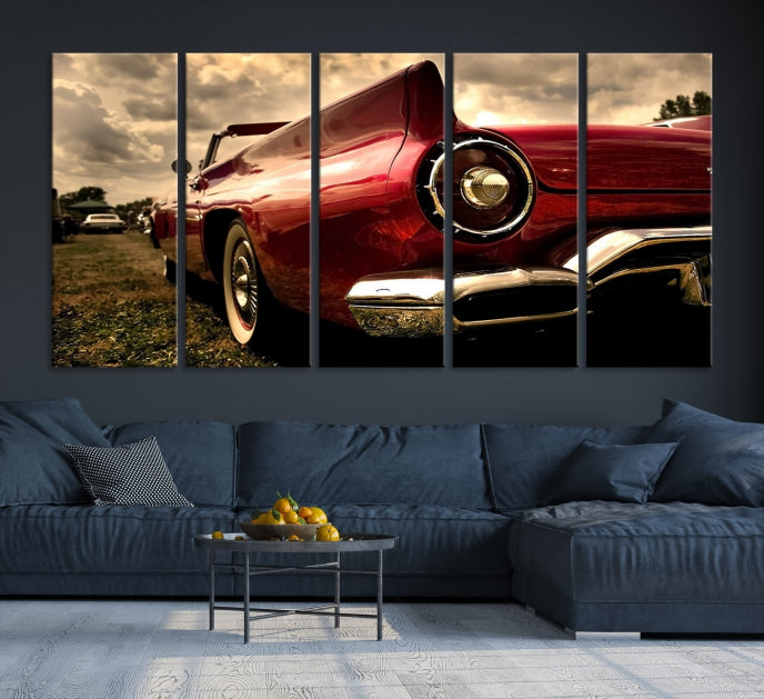 Large Chevrolet Car Print on Giclee Canvas Extra Large Wall Decor