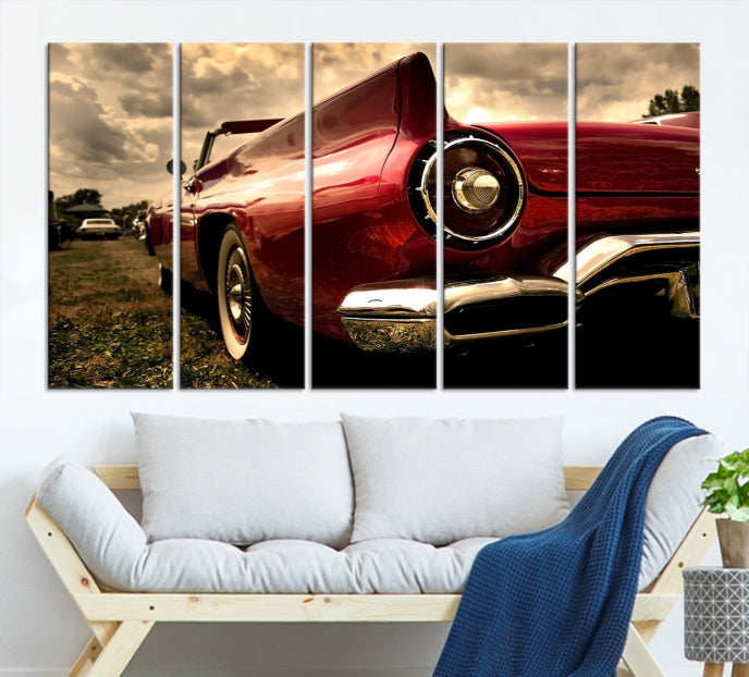 Large Chevrolet Car Print on Giclee Canvas Extra Large Wall Decor