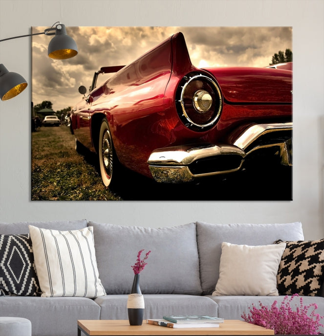 Large Chevrolet Car Print on Giclee Canvas Extra Large Wall Decor