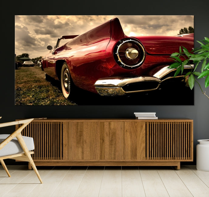 Large Chevrolet Car Print on Giclee Canvas Extra Large Wall Decor