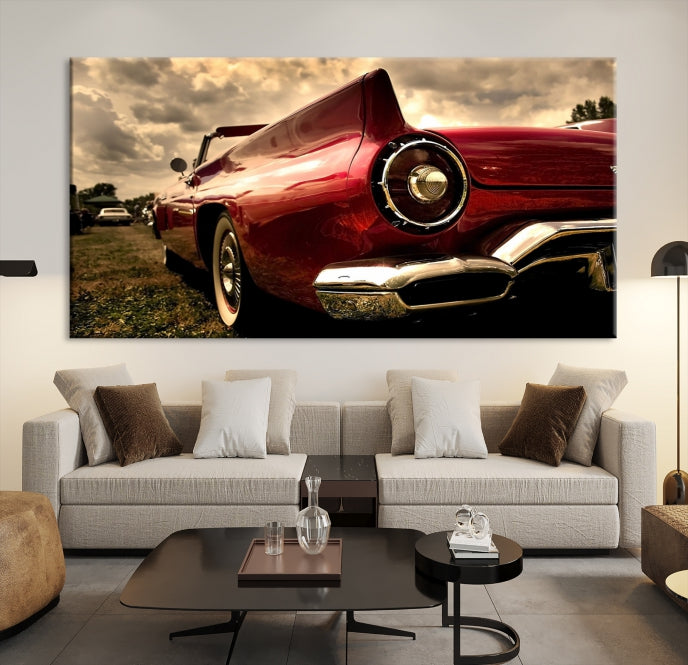 Large Chevrolet Car Print on Giclee Canvas Extra Large Wall Decor