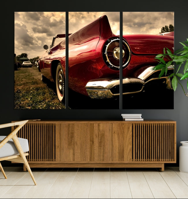 Large Chevrolet Car Print on Giclee Canvas Extra Large Wall Decor