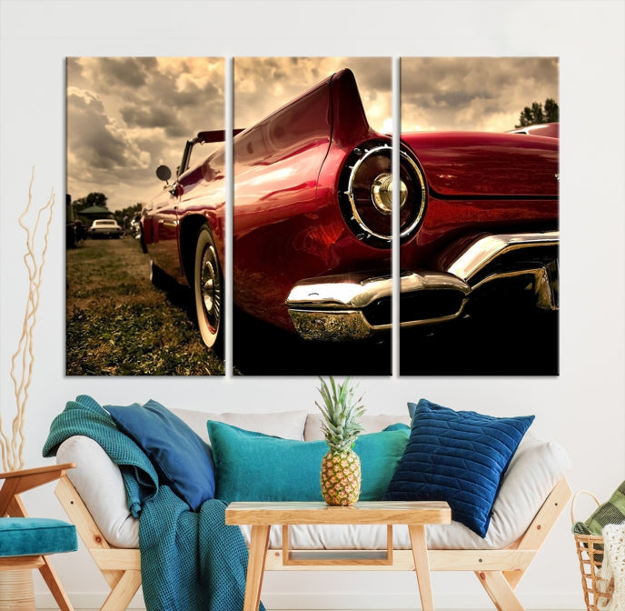 Large Chevrolet Car Print on Giclee Canvas Extra Large Wall Decor