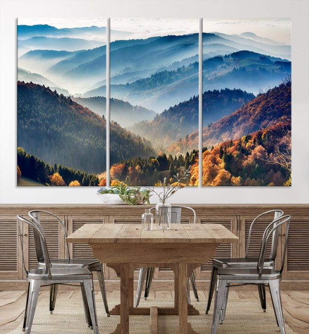 Large Forest Wall Art Landscape Canvas Print