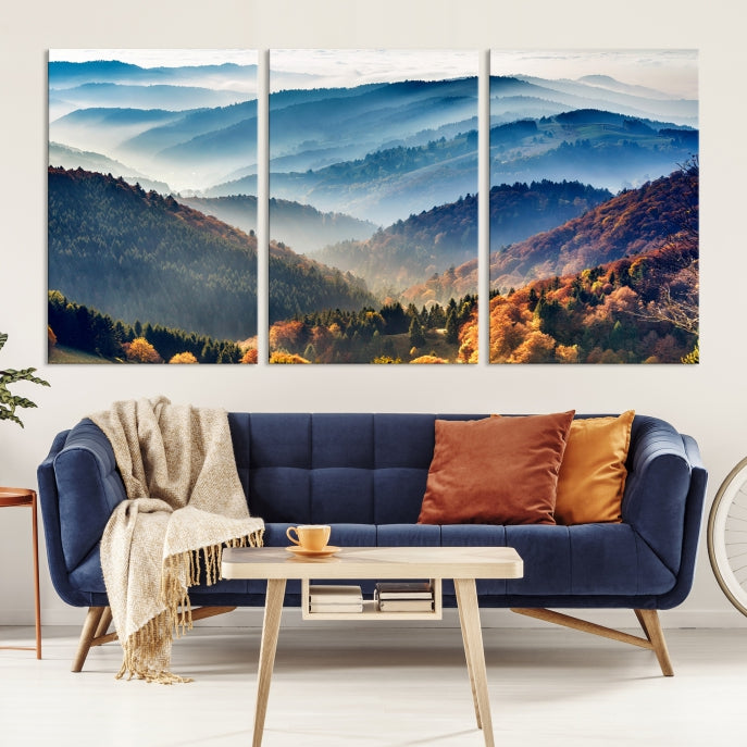 Large Forest Wall Art Landscape Canvas Print