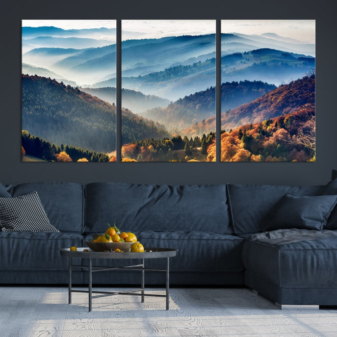 Large Forest Wall Art Landscape Canvas Print