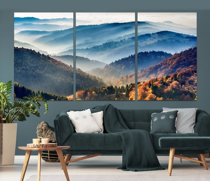 Large Forest Wall Art Landscape Canvas Print