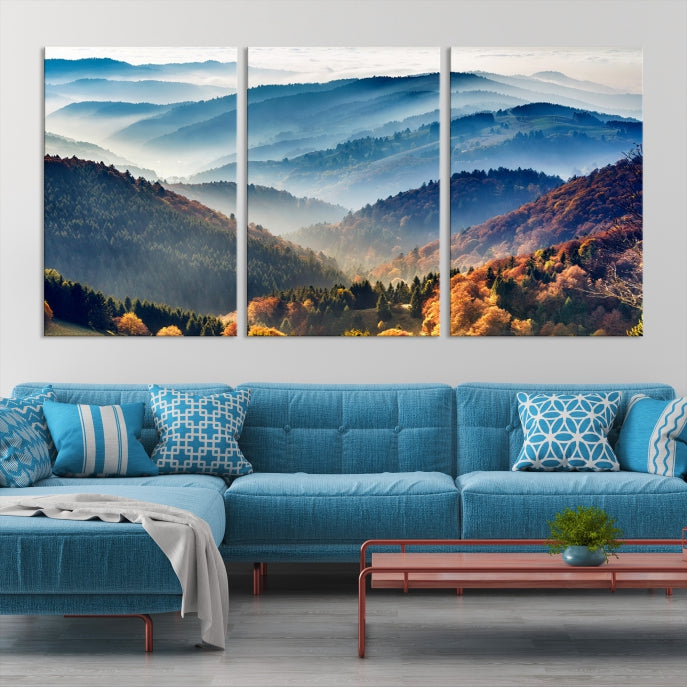 Large Forest Wall Art Landscape Canvas Print