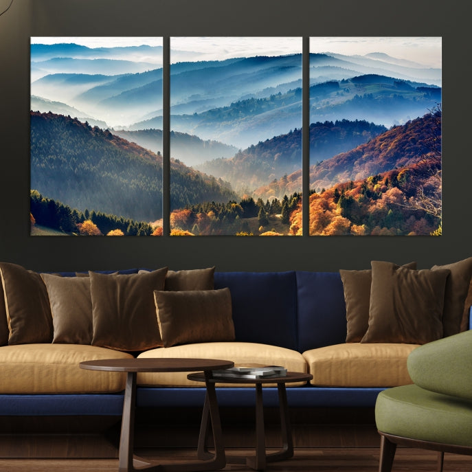 Large Forest Wall Art Landscape Canvas Print