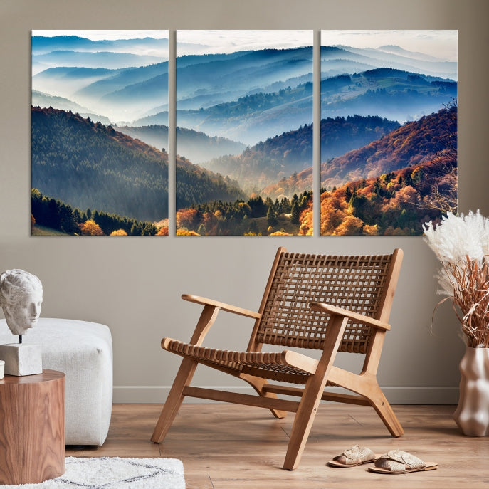 Large Forest Wall Art Landscape Canvas Print