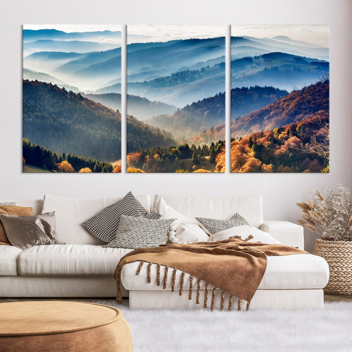 Large Forest Wall Art Landscape Canvas Print