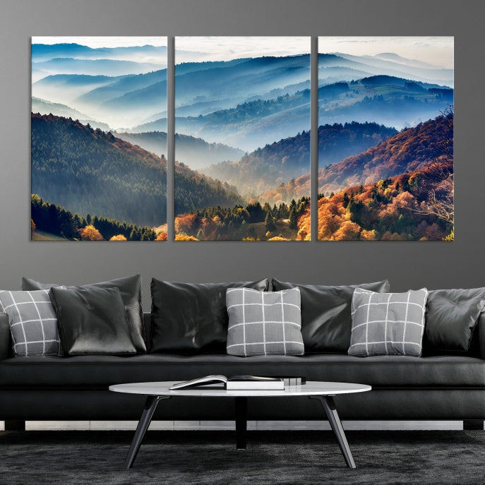 Large Forest Wall Art Landscape Canvas Print