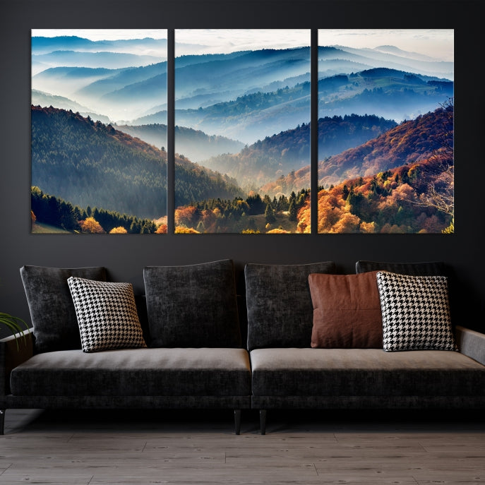 Large Forest Wall Art Landscape Canvas Print