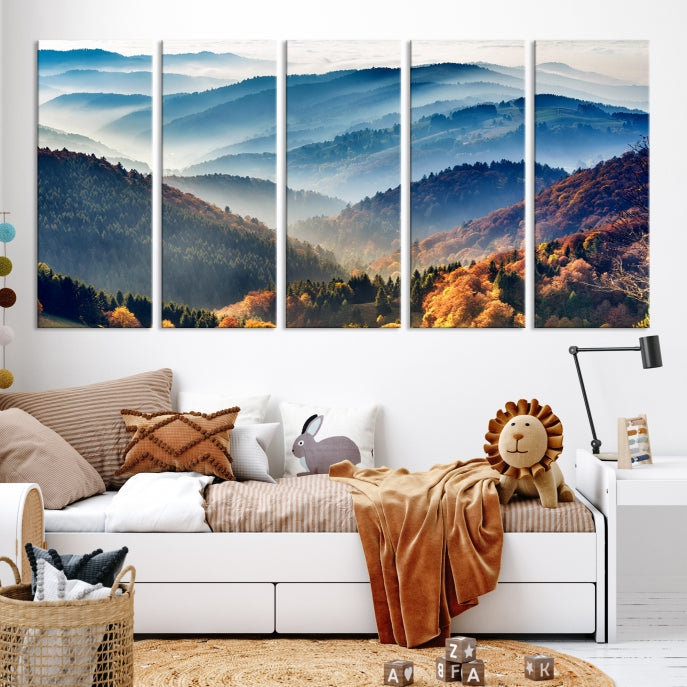 Large Forest Wall Art Landscape Canvas Print