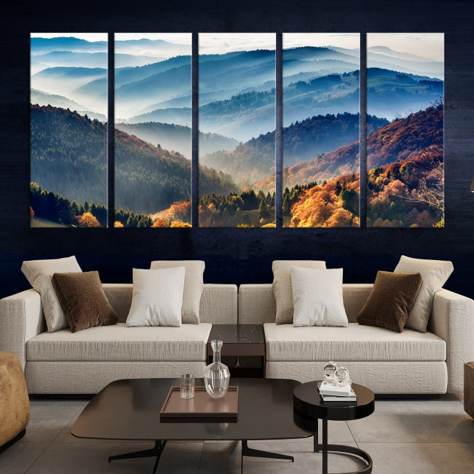 Large Forest Wall Art Landscape Canvas Print