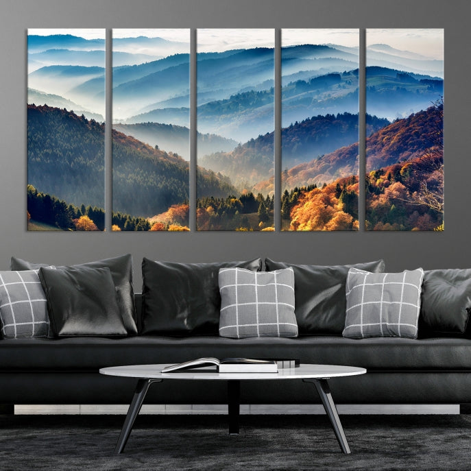 Large Forest Wall Art Landscape Canvas Print