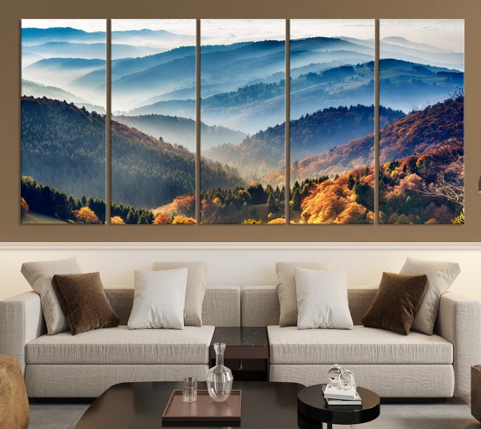 Large Forest Wall Art Landscape Canvas Print