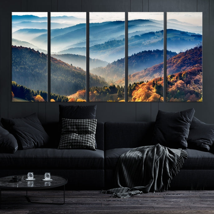 Large Forest Wall Art Landscape Canvas Print