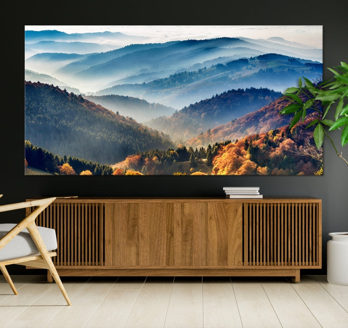 Large Forest Wall Art Landscape Canvas Print