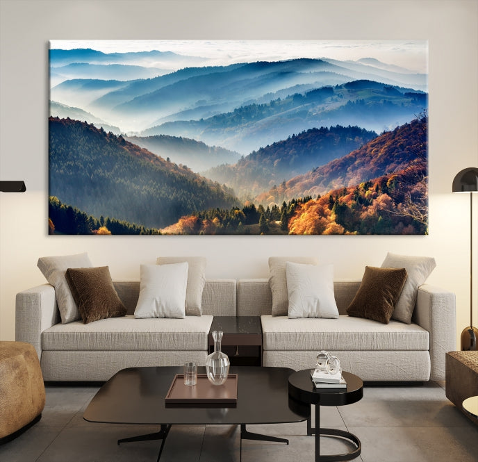 Large Forest Wall Art Landscape Canvas Print