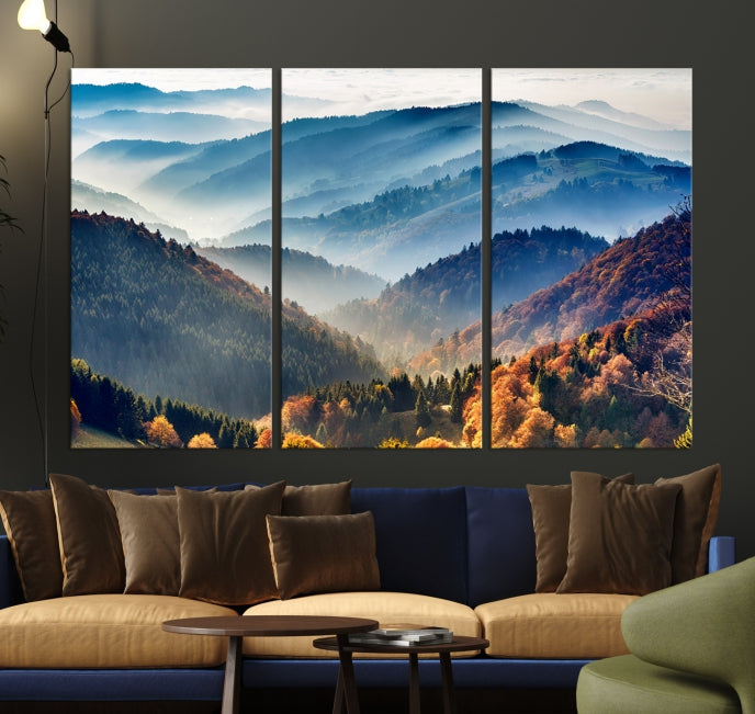 Large Forest Wall Art Landscape Canvas Print