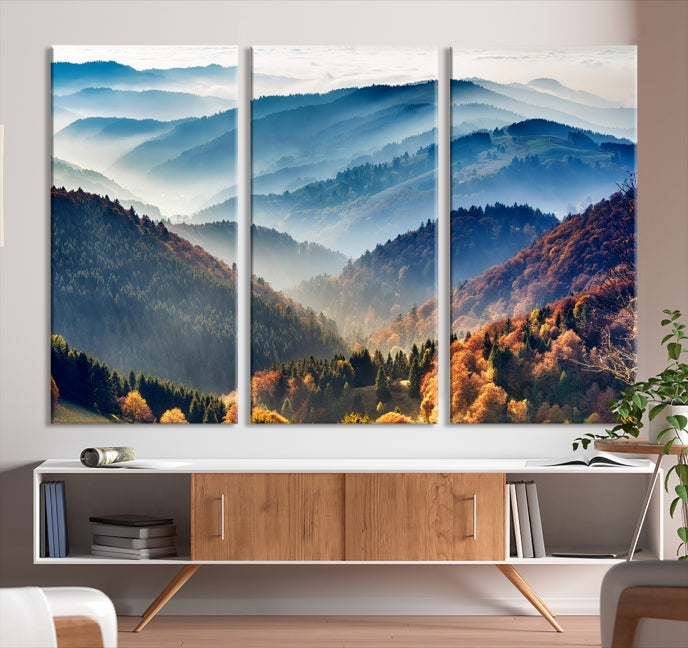 Large Forest Wall Art Landscape Canvas Print