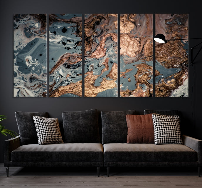 Large Modern Abstract Canvas Wall Art Print Framed Ready to Hang