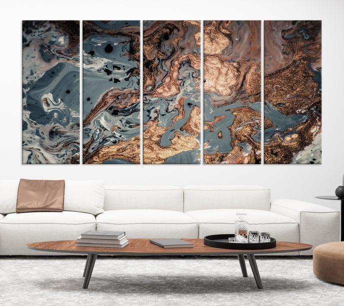 Large Modern Abstract Canvas Wall Art Print Framed Ready to Hang