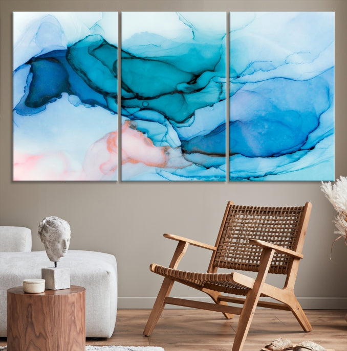 Large Modern Abstract Canvas Wall Art Print Framed Wall Decor